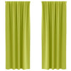 VidaXL rideaux occultants avec anneaux 2 pcs vert 225 x 140 cm