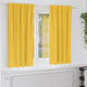 Vidaxl rideaux occultants avec anneaux 2 pcs jaune moutarde 175 x 140 cm