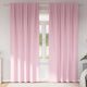 Vidaxl rideaux occultants avec anneaux 2 pcs rose bébé 260 x 140 cm