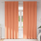 Vidaxxl rideaux occultants avec anneaux 2 pcs terre cuite 260 x 140 cm