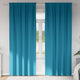 VidaXL rideaux occultants avec anneaux 2 pcs turquoise 245 x 140 cm