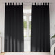 VidaXL rideaux occultants avec anneaux 2 pcs noir 260 x 140 cm