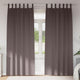 Vidaxl rideaux occultants avec anneaux 2 pcs marron foncé 225 x 140 cm