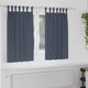 Vidaxl rideaux occultants avec anneaux 2 pcs anthracite 140 x 140 cm