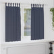 Vidaxl rideaux occultants avec anneaux 2 pcs anthracite 175 x 140 cm