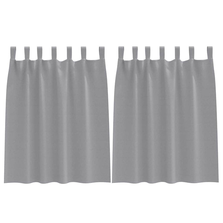 VidaXL rideaux occultants avec anneaux 2 pcs gris clair 140 x 140 cm