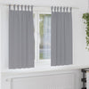 Vidaxxl rideaux occultants avec anneaux 2 pcs gris clair 175 x 140 cm
