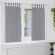 Vidaxxl rideaux occultants avec anneaux 2 pcs gris clair 175 x 140 cm