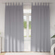 Vidaxxl rideaux occultants avec anneaux 2 pcs gris clair 260 x 140 cm