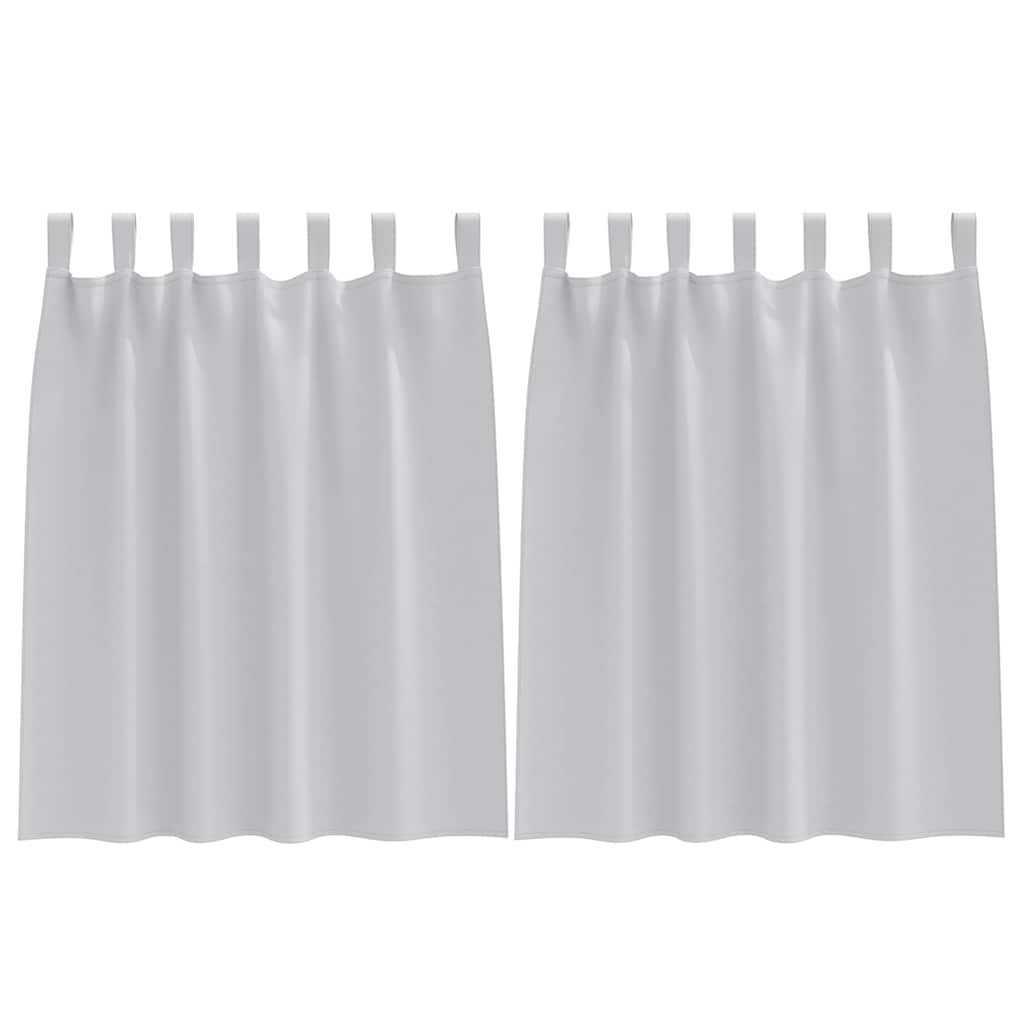 VidaXL rideaux occultants avec anneaux 2 pcs gris clair 140 x 140 cm