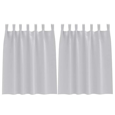 VidaXL rideaux occultants avec anneaux 2 pcs gris clair 140 x 140 cm