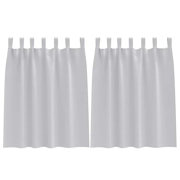 VidaXL rideaux occultants avec anneaux 2 pcs gris clair 140 x 140 cm