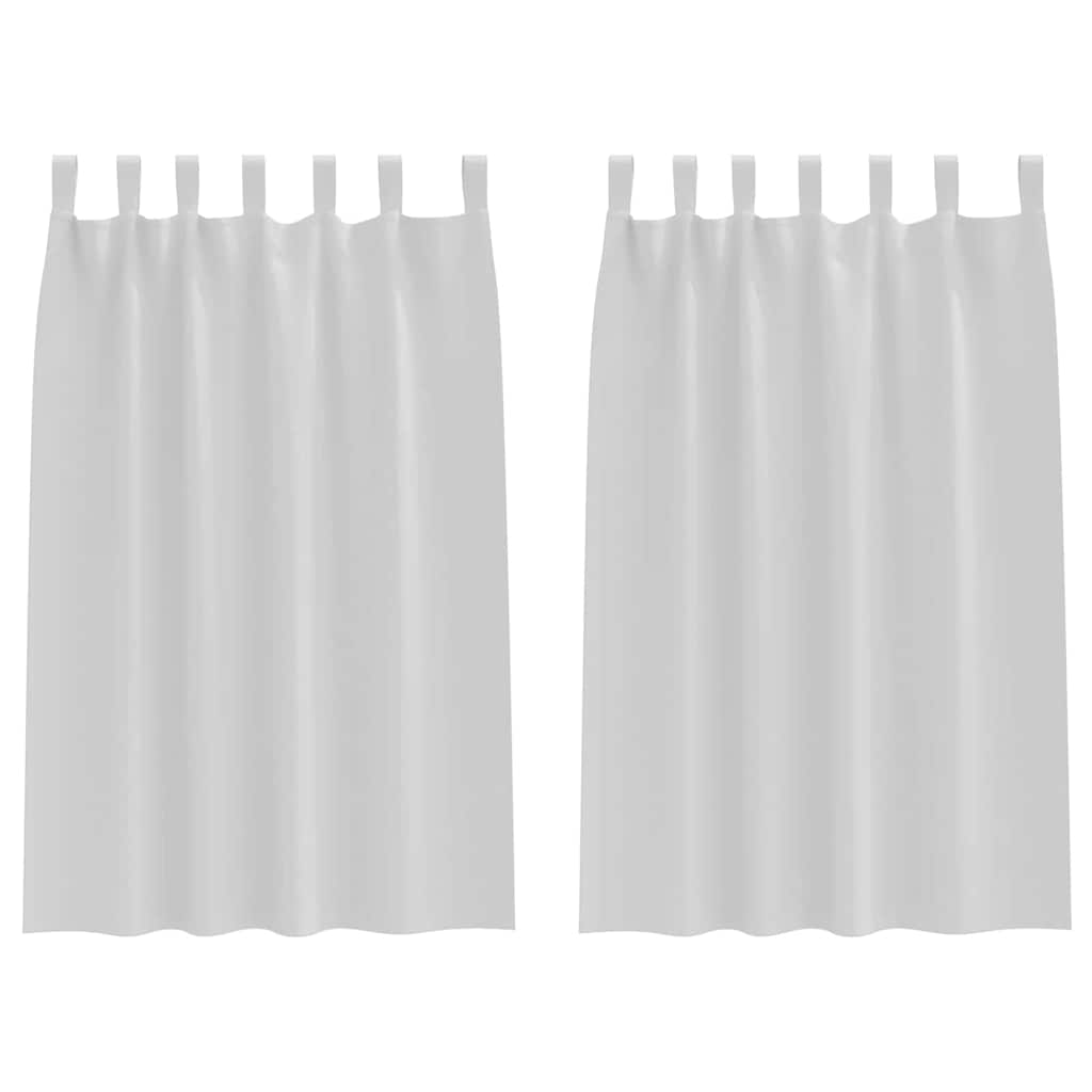 Vidaxl rideaux occultants avec anneaux 2 pcs gris pâle 175 x 140 cm