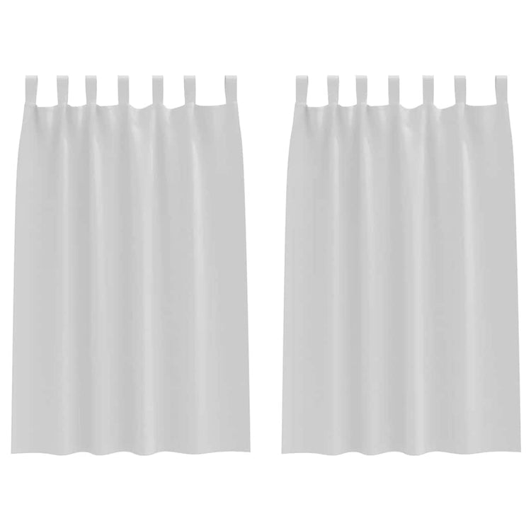 Vidaxl rideaux occultants avec anneaux 2 pcs gris pâle 175 x 140 cm