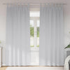 Vidaxl rideaux occultants avec anneaux 2 pcs gris pâle 245 x 140 cm