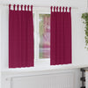 VidaXL rideaux occultants avec anneaux 2 pcs rouge vin 175 x 140 cm