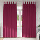 VidaXL rideaux occultants avec anneaux 2 pcs rouge vin 245 x 140 cm