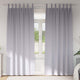 VidaXL rideaux occultants avec anneaux 2 pcs gris métal 245 x 140 cm
