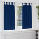 Vidaxl rideaux occultants avec anneaux 2 pcs bleu foncé 175 x 140 cm