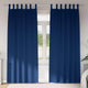 Vidaxl rideaux occultants avec anneaux 2 pcs bleu foncé 245 x 140 cm