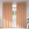 Vidaxl rideaux occultants avec anneaux 2 pcs marron clair 245 x 140 cm