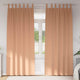 Vidaxl rideaux occultants avec anneaux 2 pcs marron clair 260 x 140 cm