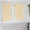 Vidaxl rideaux occultants avec anneaux 2 pcs crème 140 x 140 cm