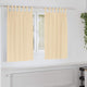 Vidaxl rideaux occultants avec anneaux 2 pcs crème 140 x 140 cm
