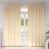VidaXL rideaux occultants avec anneaux 2 pcs crème 225 x 140 cm