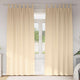 VidaXL rideaux occultants avec anneaux 2 pcs crème 245 x 140 cm