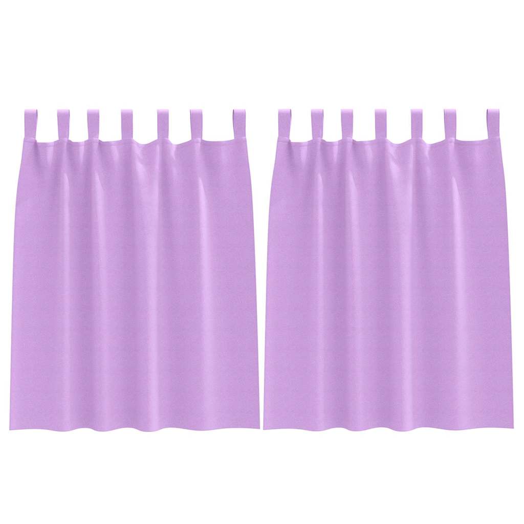 Vidaxl rideaux occultants avec anneaux 2 pcs violet 140 x 140 cm