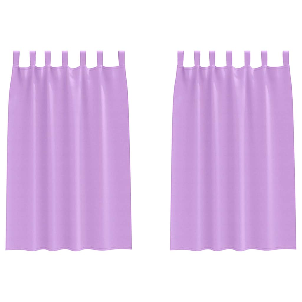 Vidaxl rideaux occultants avec anneaux 2 pcs violet 175 x 140 cm