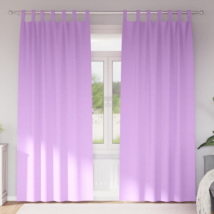 Vidaxl rideaux occultants avec anneaux 2 pcs violet 225 x 140 cm
