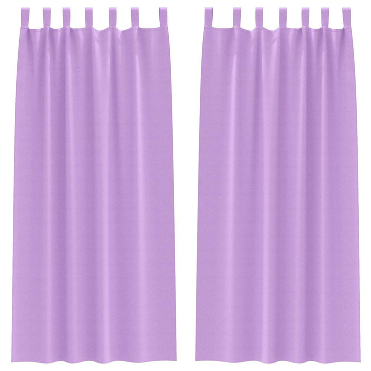 Vidaxl rideaux occultants avec anneaux 2 pcs violet 225 x 140 cm