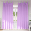 Vidaxl rideaux occultants avec anneaux 2 pcs violet 245 x 140 cm