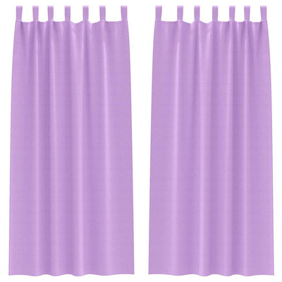 Vidaxl rideaux occultants avec anneaux 2 pcs violet 260 x 140 cm