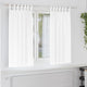 Vidaxxl rideaux occultants avec anneaux 2 pcs blanc pur 175 x 140 cm