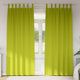 VidaXL rideaux occultants avec anneaux 2 pcs vert 225 x 140 cm