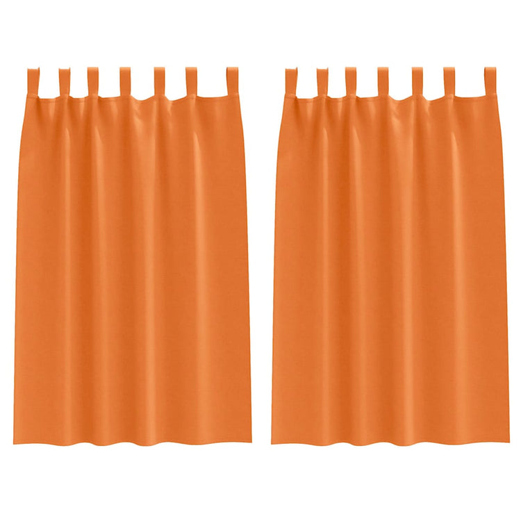VidaXL rideaux occultants avec anneaux 2 pcs orange vif 175 x 140 cm