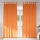 VidaXL rideaux occultants avec anneaux 2 pcs orange vif 260 x 140 cm