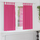 Vidaxl rideaux occultants avec anneaux 2 pcs rose vif 175 x 140 cm