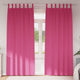 Vidaxl rideaux occultants avec anneaux 2 pcs rose vif 260 x 140 cm