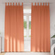 Vidaxxl rideaux occultants avec anneaux 2 pcs terre cuite 245 x 140 cm