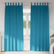VidaXL rideaux occultants avec anneaux 2 pcs turquoise 225 x 140 cm