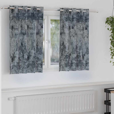 VidaXL rideaux de velours 2 pcs gris argenté 140 x 140 cm velours