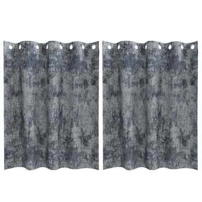VidaXL rideaux de velours 2 pcs gris argenté 140 x 140 cm velours