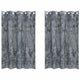 VidaXL rideaux de velours 2 pcs gris argenté 175 x 140 cm velours