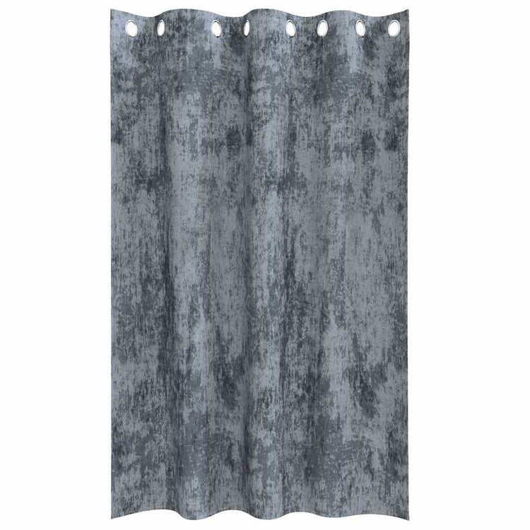 VidaXL rideaux de velours 2 pcs gris argenté 175 x 140 cm velours