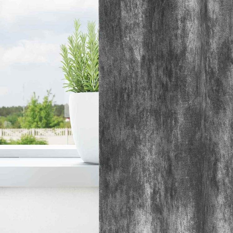 VidaXL rideaux en velours avec rideaux 2 pièces gris 225 x 140 cm velours