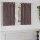 VidaXL rideaux en velours avec rideaux 2 pcs marron 140 x 140 cm velours